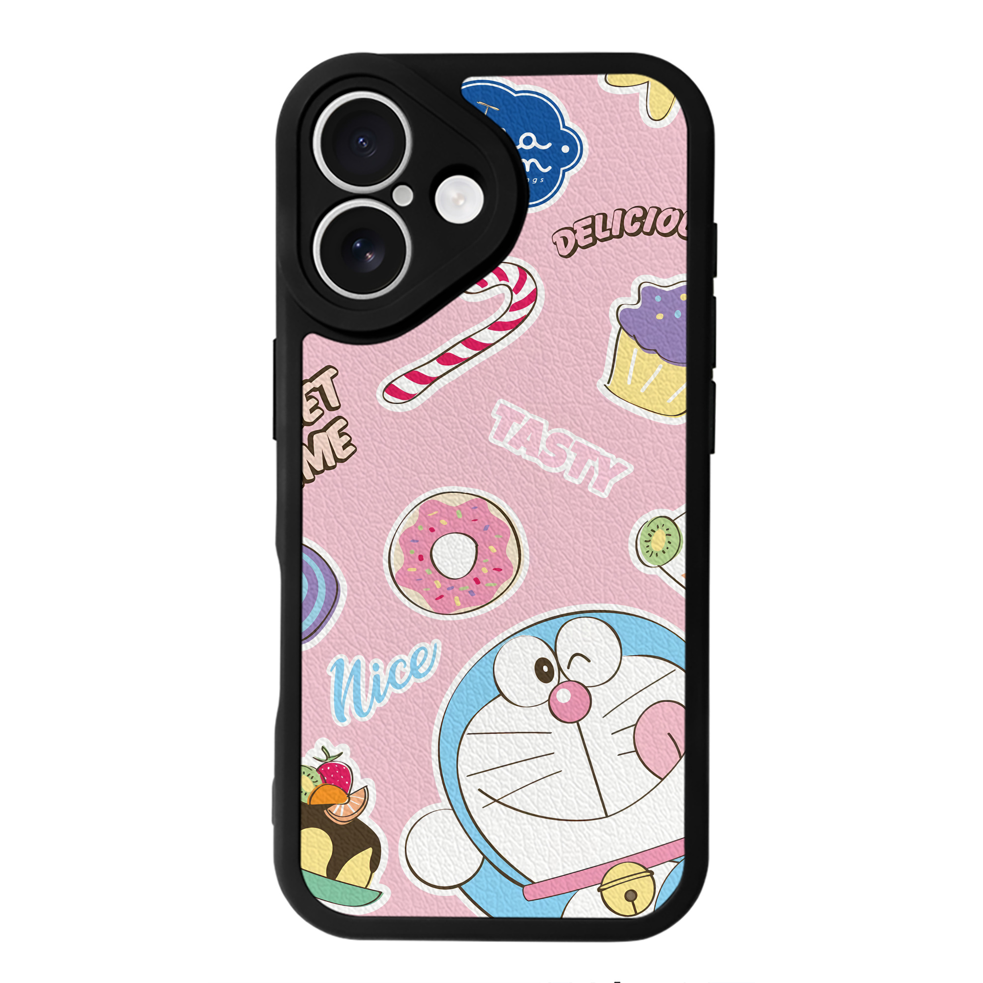 （画像用） ドラえもん Doraemon 【iPhone 16シリーズ対応】シリコンスマホケース（レザー調） 材質：シリコン